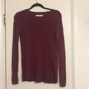 Ann Taylor LOFT Maroon/Burgundy Sweater
